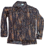 Elvis Presley Personally Owned & Worn Shirt, in Distinctive 1960-70s Pattern -- With COA From Graceland Authenticated
